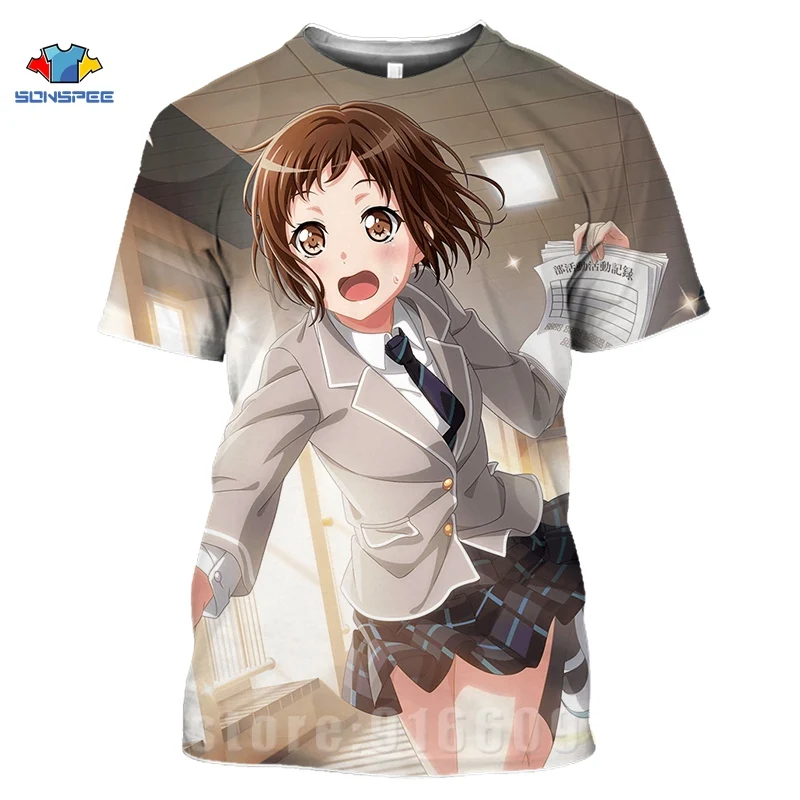 3d Anime Idol Gril T Shirt Print Love Live Men\'s T Shirts Women Sportswear Homme Fashion T-shirt Cute Gril Harajuku Funny Shirts