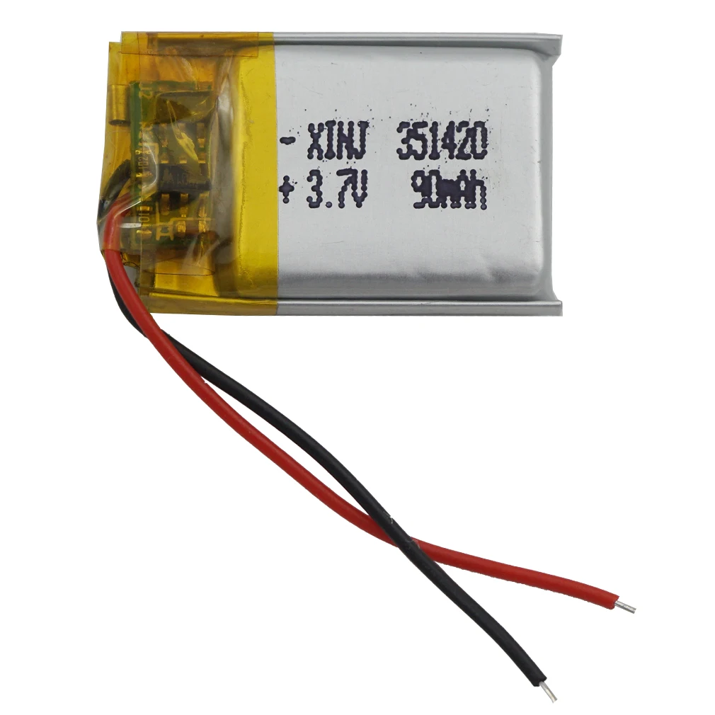 

3.7V 90 mAh 351420 Polymer Li Lithium Lipo Battery Li-ion Cell For GPS Mp Mp4 Headphones Bluetooth Earphone Speaker Smart Watch