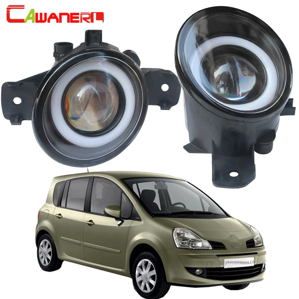 

Cawanerl For Renault Modus 2004-2015 Car 30W 3000LM LED Fog Light Angel Eye Daytime Running Light DRL H11 12V