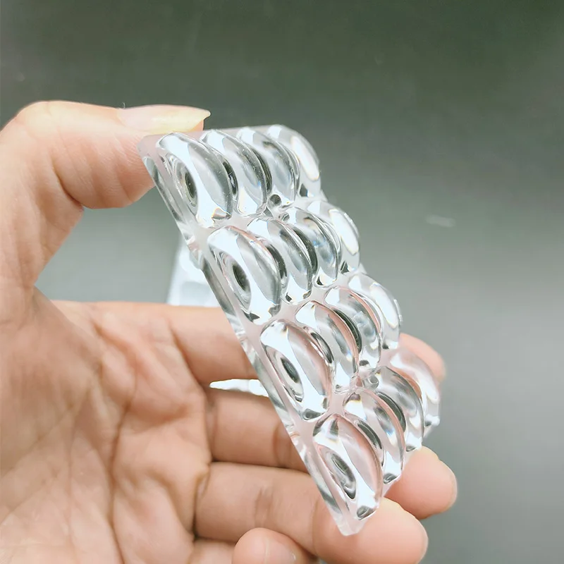 Wysokiej jakości 16-LED Clear PMMA lub PC Akcesoria do oświetlenia samochodowego Soczewka LED — zdjęcie 3