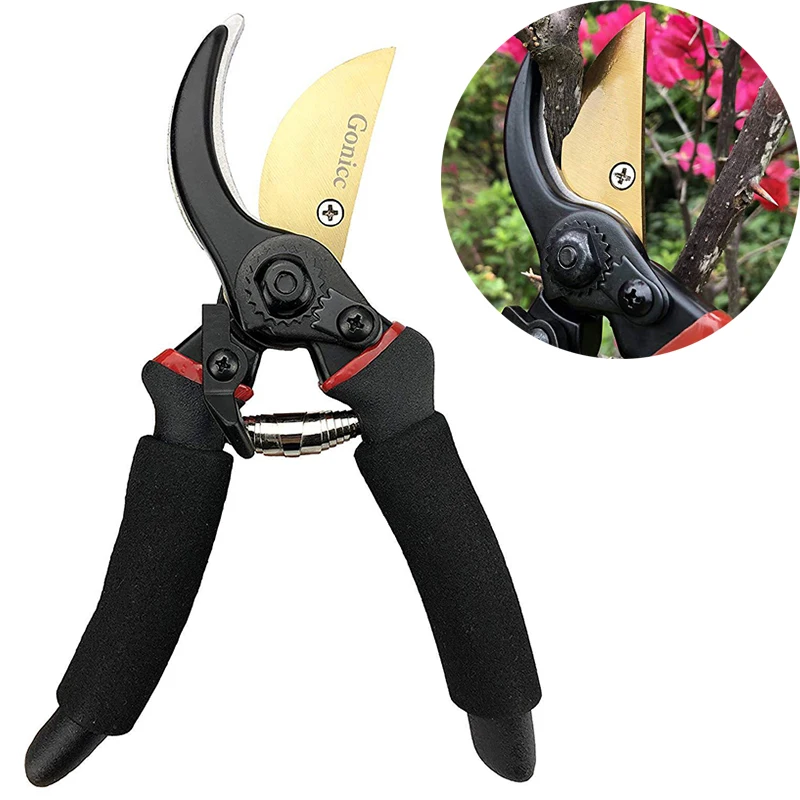 Pruning Shears garden tools High Carbon Steel Scissors Bonsai Scissors Pruning Garden Flower Branches Scissors tijeras de podar