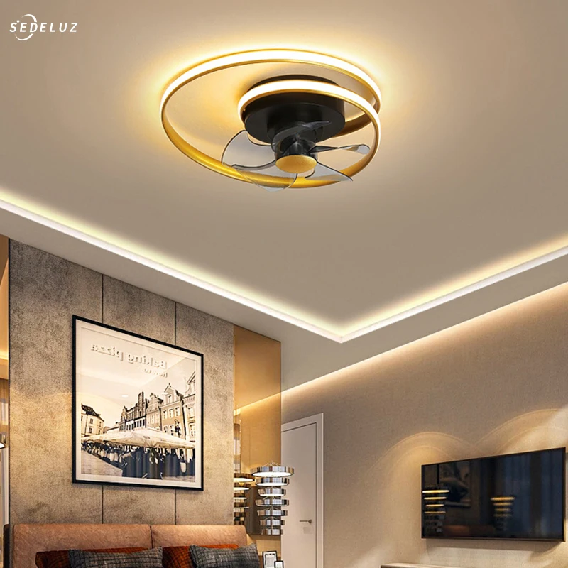 Modern Remote Control Ceiling Fan Light Bedroom Dining Room Living Room Light Minimalist Ceiling Fan Light