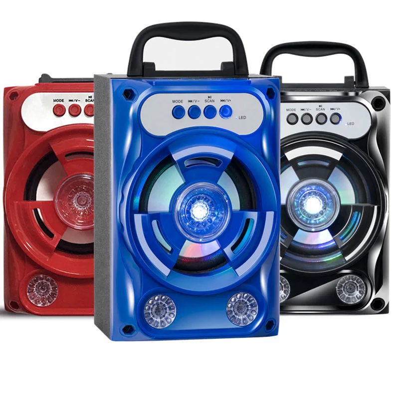 Portable Karaoke Speaker Wireless Bluetooth Speaker System Bass Subwoofer Microphone Support Hands-Free/USB/TF Card/AUX/FM