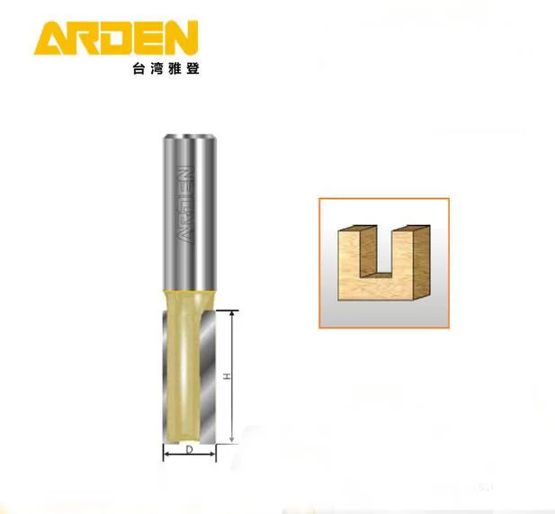 Arden woodworking double flutes straight cnc cutter for cnc router milling machine tool