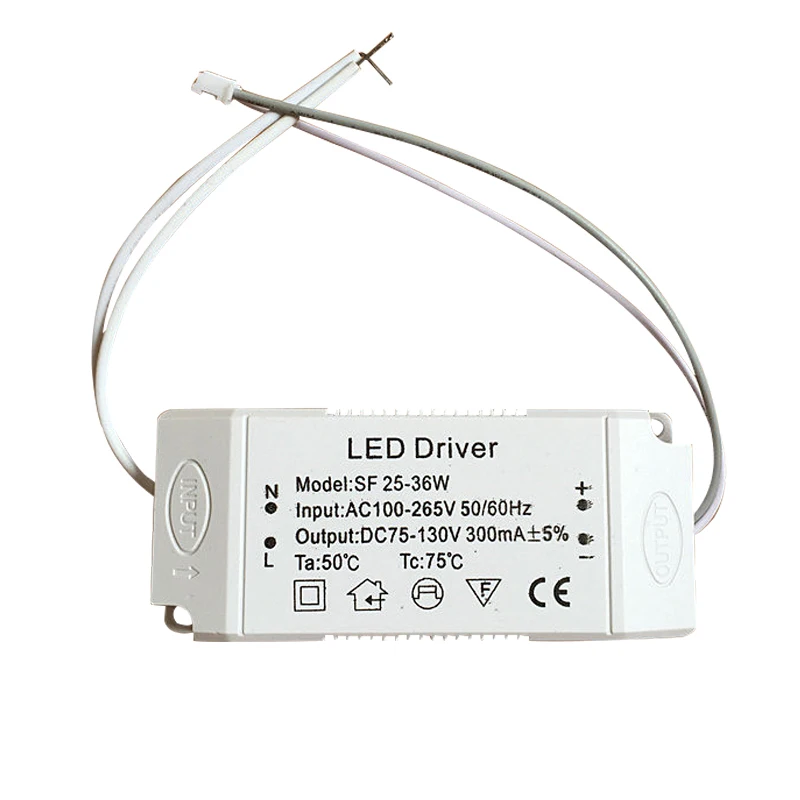 2PCS 12W24W36W LEDceiling driver AC165-265V LED transformer,  Power supply for indoor light, DIY accessories LED Driver Adapter