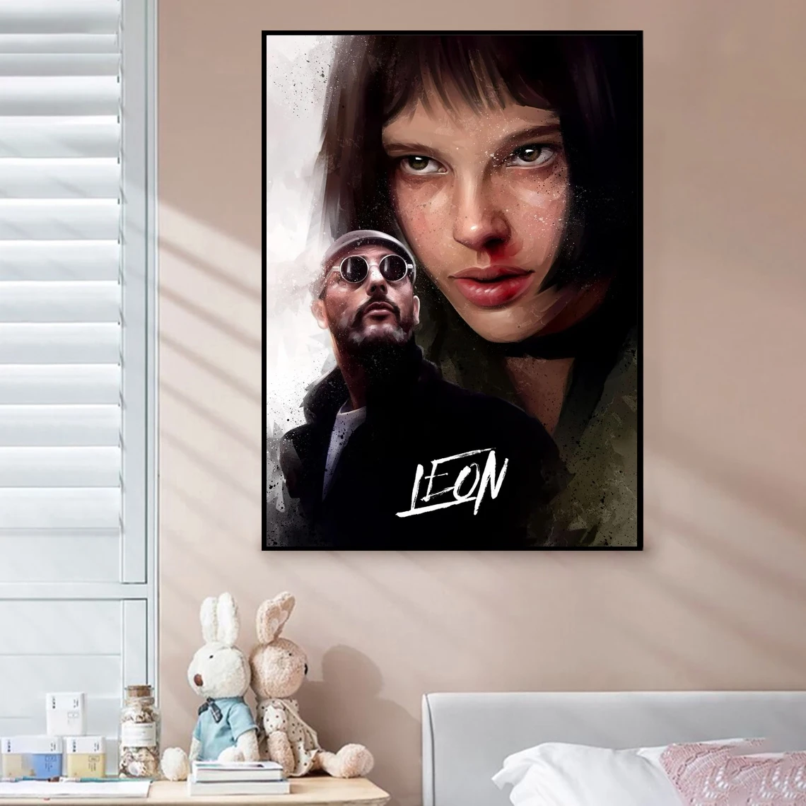 Leon Movie Poster Canvas Print Art Gift Home Wall Painting Decoration (No Frame)