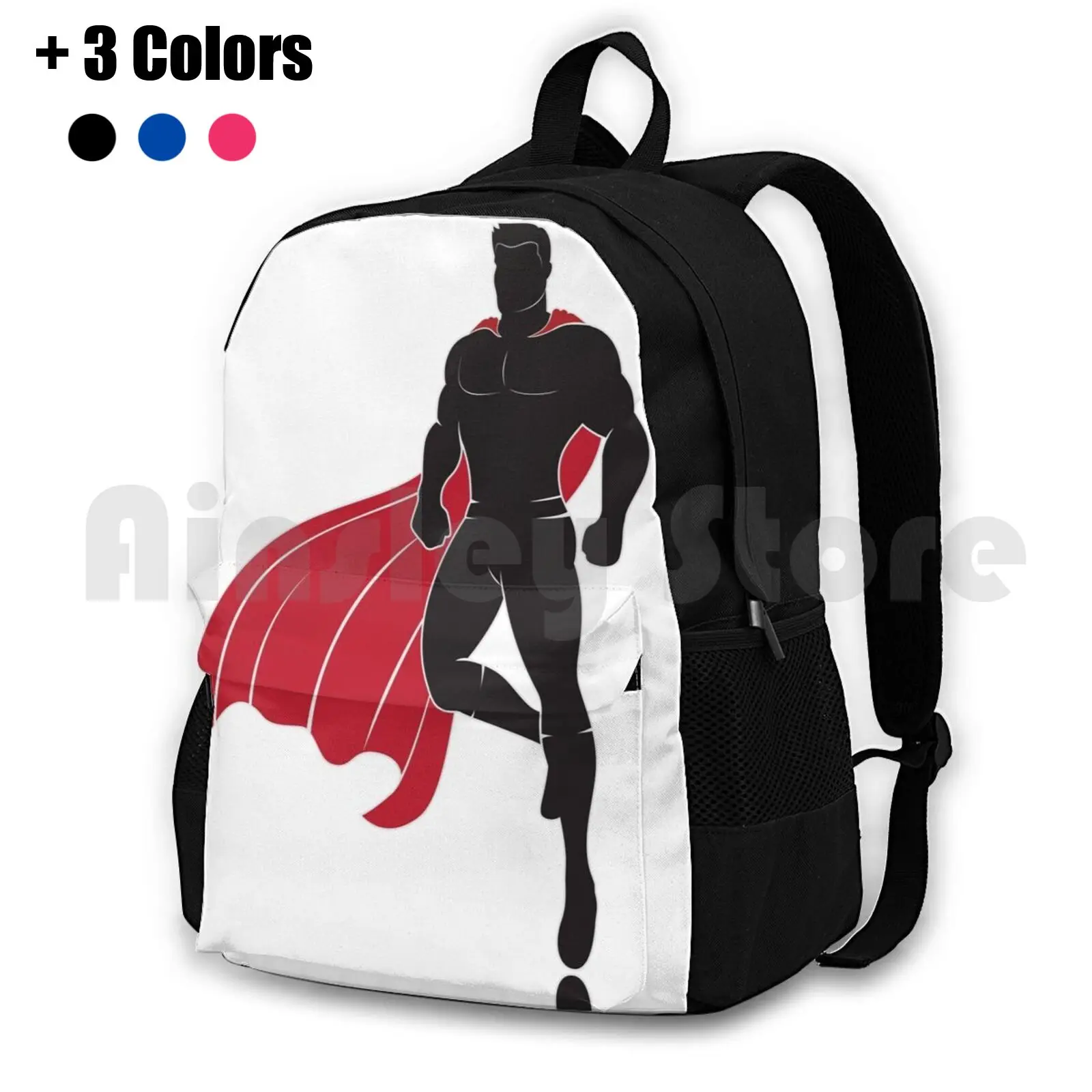 Superhero Outdoor Hiking Backpack Riding Climbing Sports Bag Superhero Hero Comics Geek Super Colorful Funny Beautiful Cool Pop