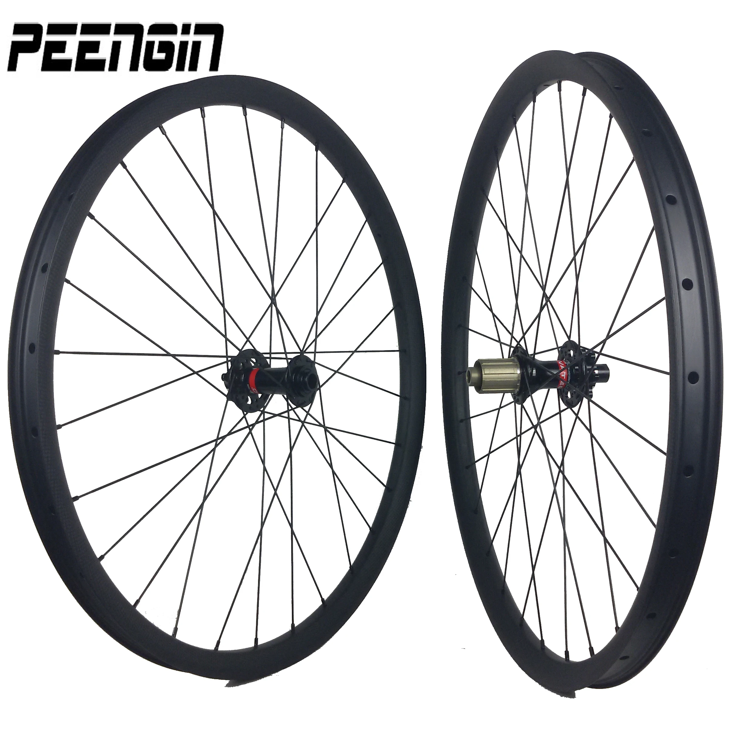 Carbon Wheel Roue Vtt 26 DH Rim 35mm Tubeless Wheelsets Novatec/Powerway 26 Inches Bearings Mtb Bike Hub Popular Sale To Canada