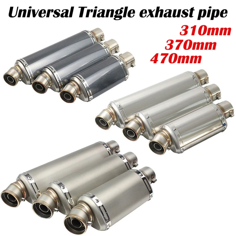 

38-51MM Universal Motorcycle Exhaust Tailpipe Muffler ATV Motorbike Scooter For GP S1000rr Cbr650r Fz6 Xre 300 tmax Sv650