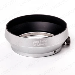 Metal Lens Hood LH-48B for Olympus M.ZUIKO DIGITAL 17mm f1.8 Silver
