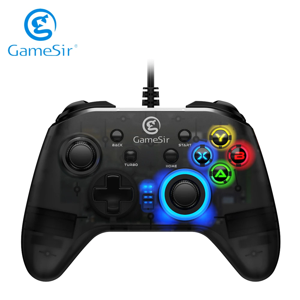 GameSir T4w USB Wired Gamepad Controller จอยสติ๊ก PC พร้อม Turbo Turbo ฟังก์ชั่น Gamepad สำหรับ Windows 7/8/10