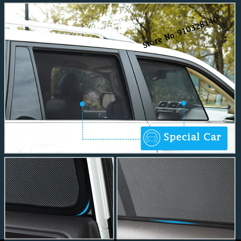 For BMW 2 Series F46 Gran Tourer 2015 2016 2018 2019 Magnetic Car Door UV Protection Sun Visor Mesh Shield Side Window Sun Block