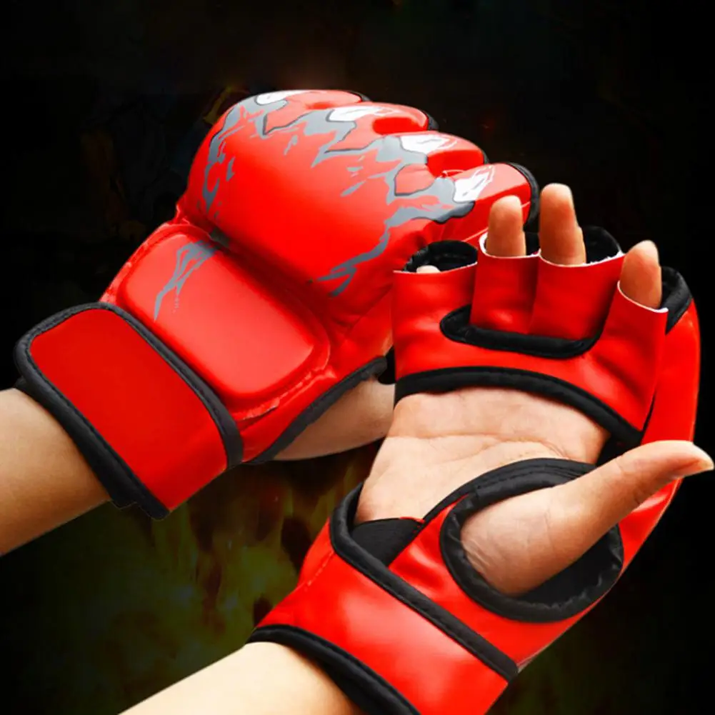 

Boxing Gloves for Men Women PU Karate Muay Thai Guantes De Boxeo Free Fight MMA Sanda Training Adults Kids Equipment