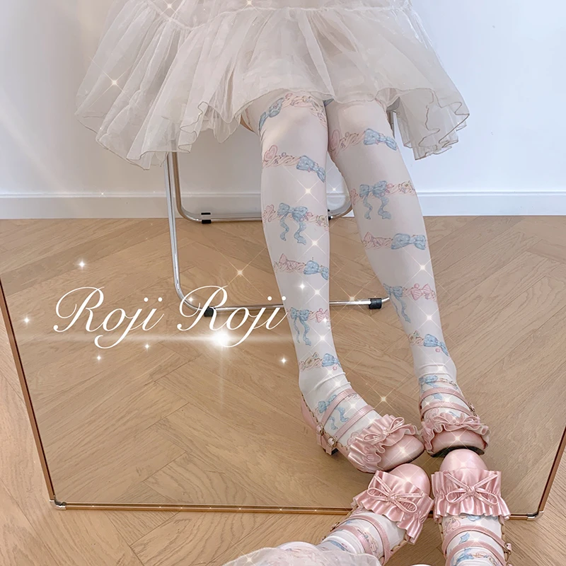 Lolita socks female socks in summer and the velvet printing knee-high socks Lolita is a sweet day