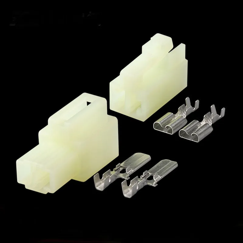 6230-1021 6230-5021 5/20/50/200  SETS DJ70234Y-6.3-11/21 6.3mm 2Pin AMP Car Electrical Wire Connectors