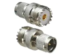 1pcs Connector Adapter UHF SO239 Female Jack to Mini UHF Male Plug RF Coaxial Converter Straight New