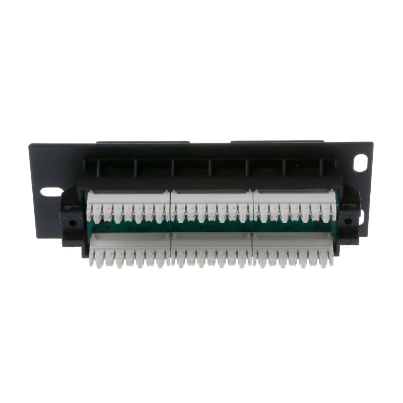6 porty CAT5 CAT5E Panel krosowy RJ45 sieci wieszak montażu na ścianie uchwyt mocujący — zdjęcie 4