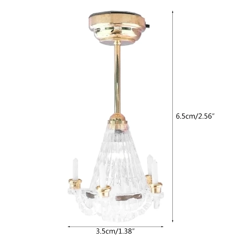 Plafonnier de Maison de Poupée 1:12, Mini Lumière LED, Plafonnier Simple Blanc, Meubles de Poupée, éclairage de Maison de Poupée Miniature, Lampe de Maison de Poupée, Modèle de