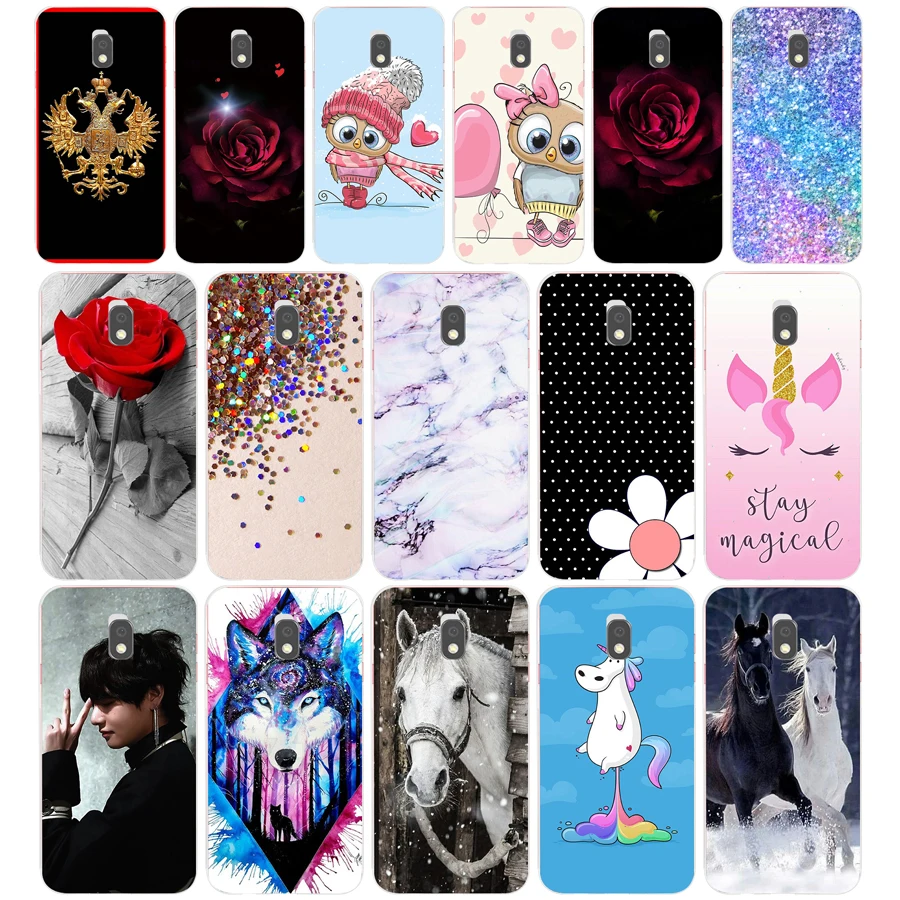 B Phone Case For Samsung Galaxy J7 2017 J730F EU Version Case Soft TPU Silicone Back Cover for Samsung J7 2016 Cover Coque