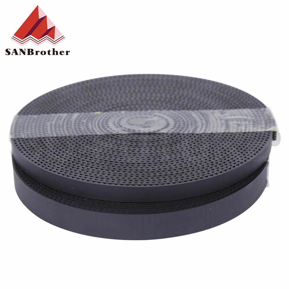 5m/10m//20m/50m/lot GT2 6/9/10/15mm open timing belt GT2 belt Rubber Aramid Fiber cut to length for 3D printer wholesale 2gt