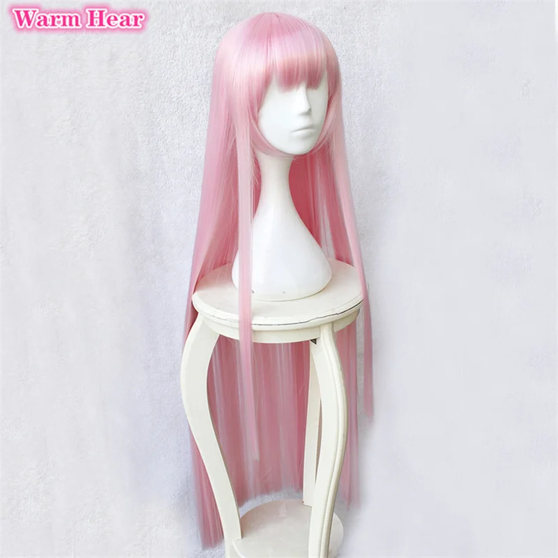 39inches 100cmcm Long Pink Flare Arlgrande Jioral Wig Anime Redo of Healer Heat Resistant Synthetic Hair Wigs + a wig cap