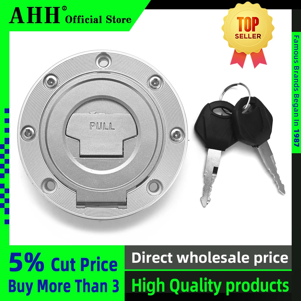 AHH Motorcycle Fuel Gas Tank Cap Cover Lock For YAMAHA YZF R1 2002 2003 2004 2005 2006 YZF-r1 YZF1000 FJR1300 XJR1300 R6 R6S FZ6