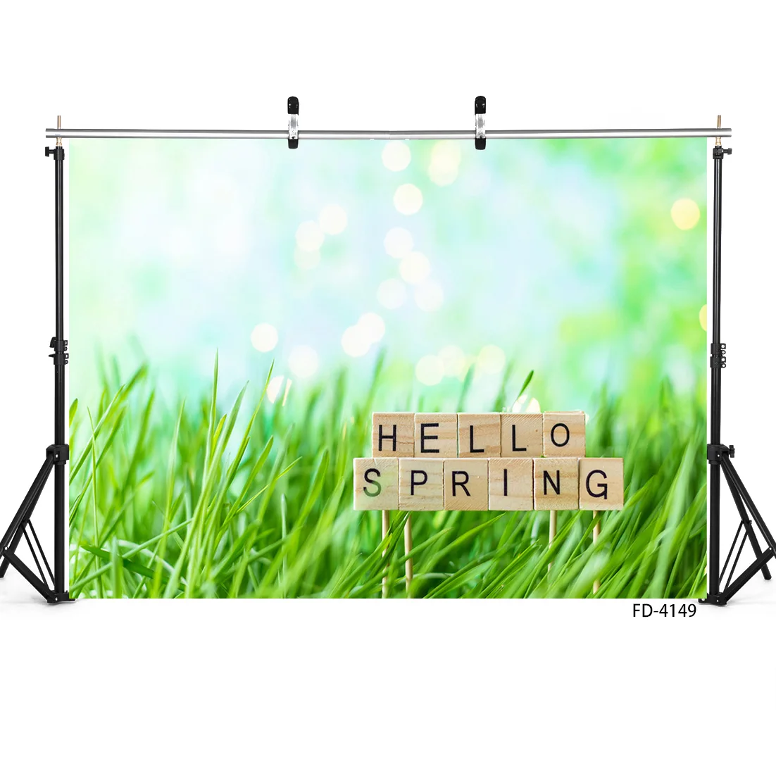 Spring Grassland Flare Bokeh Photo Background Custom Backdrops for Baby Children Family Easter Party Photocall Photography Props