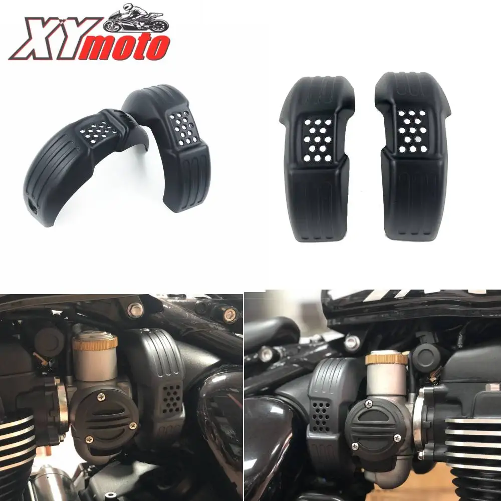 Motorcycles refit  accessories Black Intake Covers Kit For Triumph Bonneville Bobbrt Black\\Thruxton 1200 Intake Covers Kit