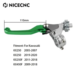 NICECNC Brake Clutch Lever For Kawasaki KX250 KX 250 2005-2007 2019-2020 KX250F KXF250 2011-2018 KX 450 F  2009-2018 Aluminum