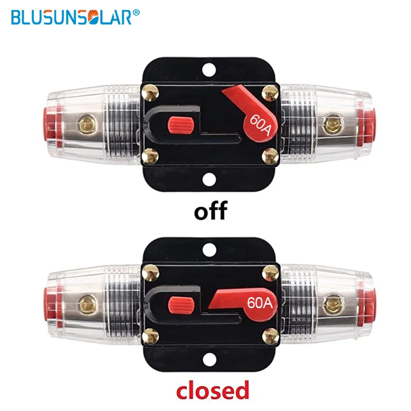 100A 50A 60A 80A 150A 12V 24 Car Truck Audio Amplifier Circuit Breaker Fuse Holder AGU Style Stereo Amplifier Refit Fuse Adapter