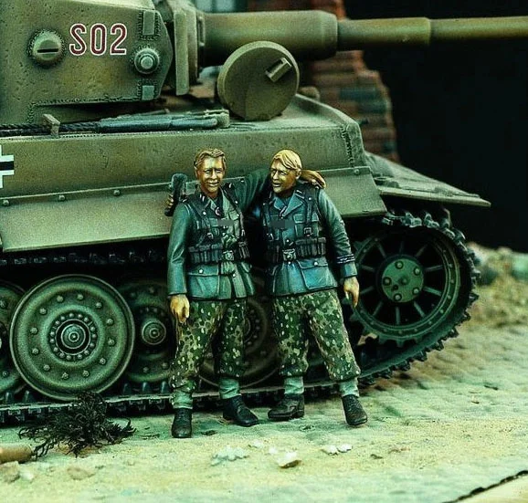 

1/35 модельная фигурка из смолы kits Исторический Древний 2 гренадис несобранный и Неокрашенный