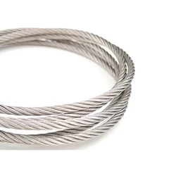1 Meter 7*19 Multi-strand Soft Rope 304 Stainless Steel Wire Rope Crane Wire Rope Lifting Rope 1 1.2 1.5 2 2.5 3 4 5mm