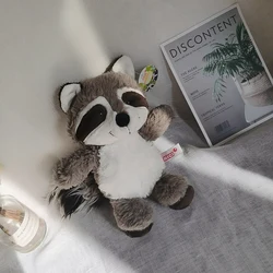 Juguete de peluche de mapache gris para niñas y niños, almohada de muñeca de animales de peluche suave, lindo Kawaii, regalo de cumpleaños, 26cm, 1PC