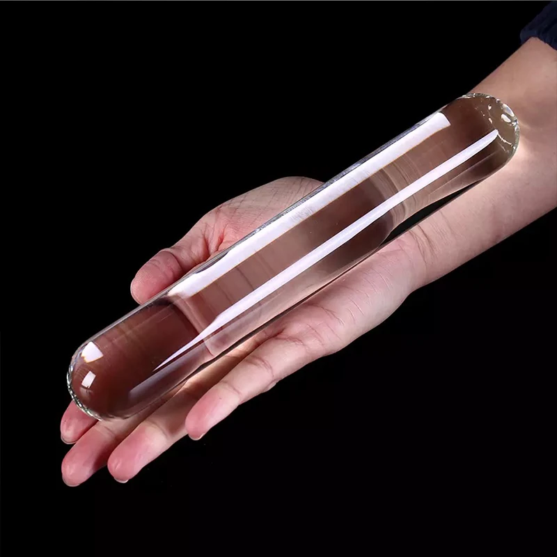 Plugue anal de cristal para pênis, dildo de vidro grande, brinquedo sexual para mulheres, estimulador de ponto g, dildo anal, masturbador para mulheres e homens