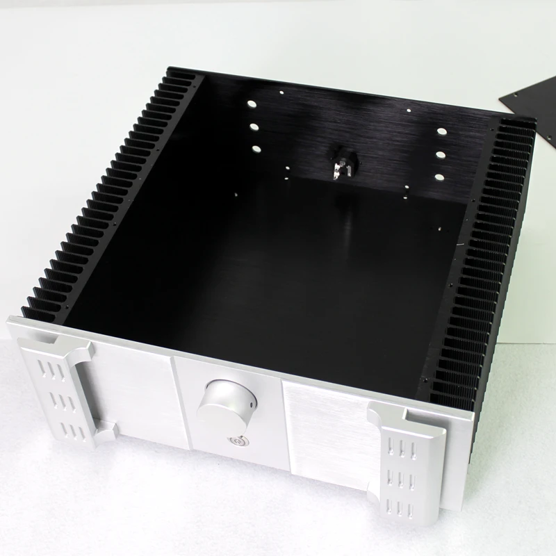 Large space Handle version both sides heat dissipation class A all aluminum power amplifier case 440 * 410 * 150 -WA160