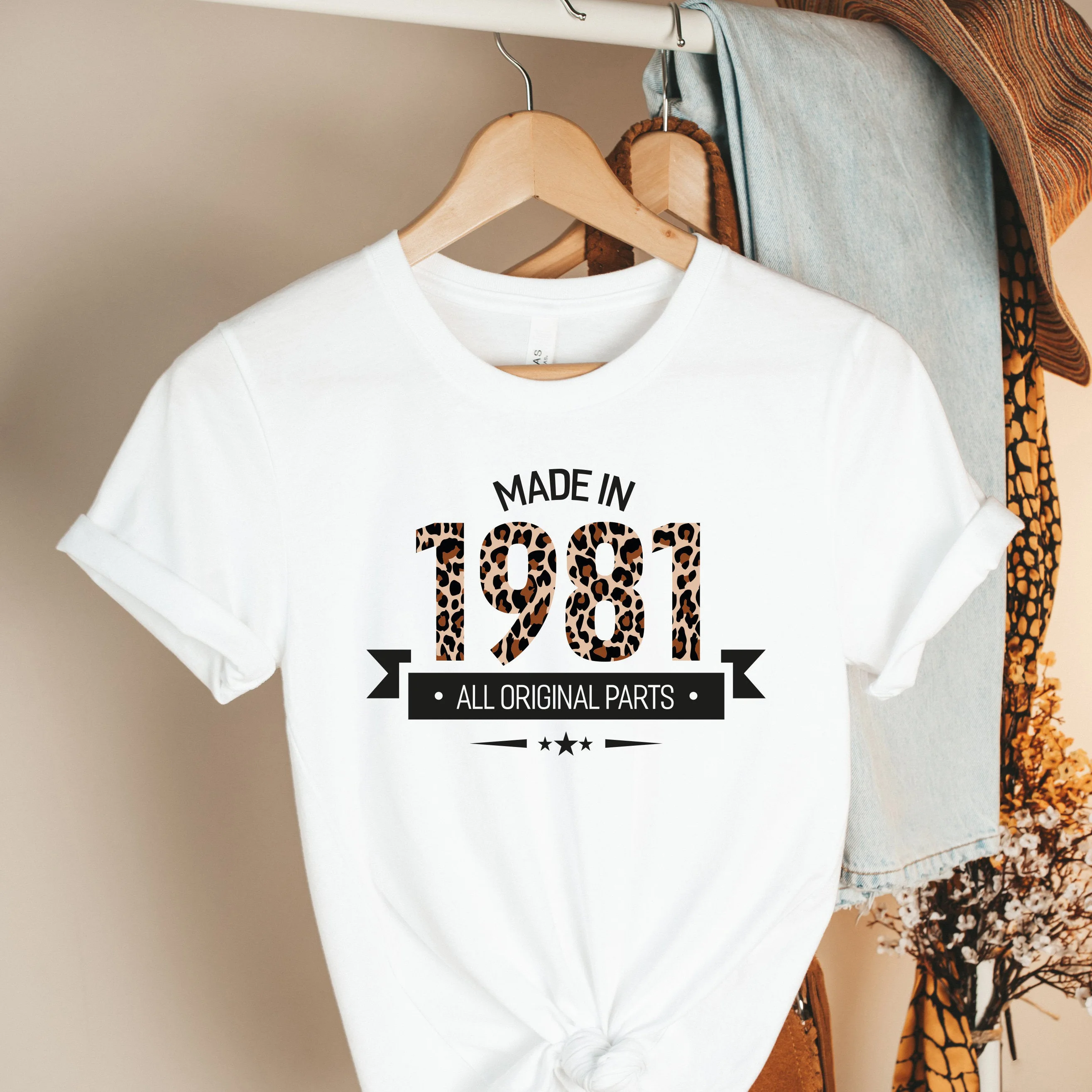 Made in 1981 Print Harajuku Top Women T-shirt Casual Ladies Short Sleeved Women Basic O-collar  T-shirt Girl,Drop Ship