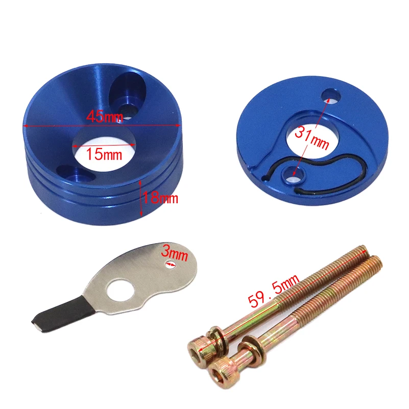 Kit de adaptador de pila de filtro de aire, compatible con carburador de 15mm para Mini Moto de 47cc y 49cc, ATV, Dirt Pocket Bike, 23cc, 33cc, 43cc, Scooter de Gas Goped