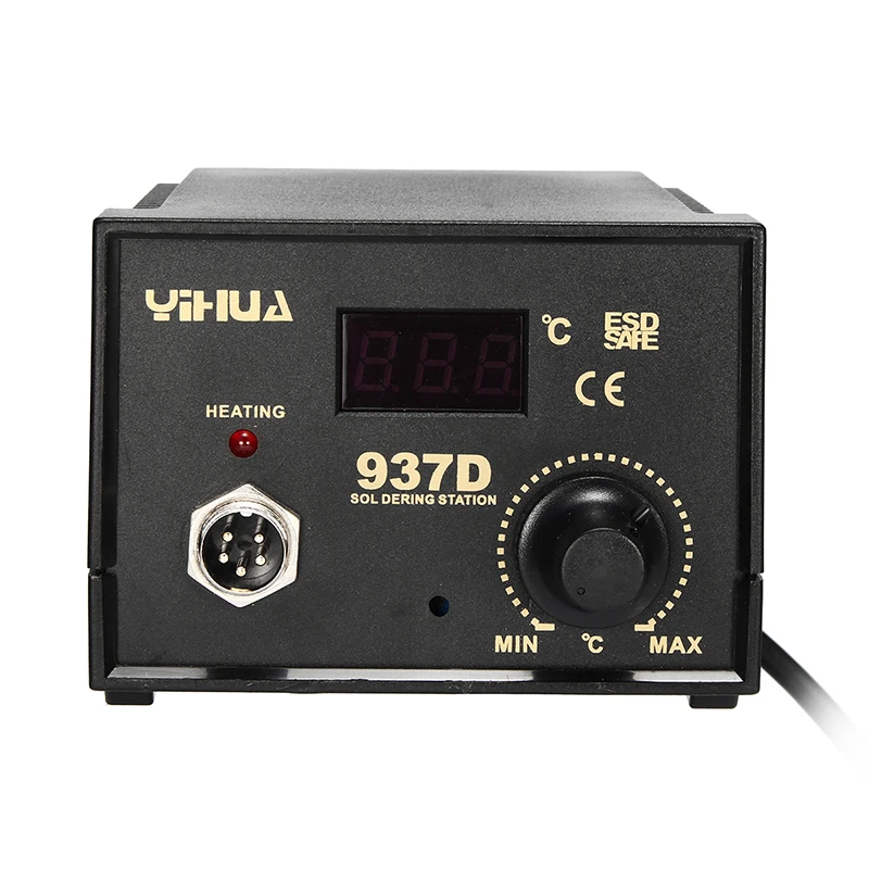 220V Electric Soldering Iron Frequency Change Desolder Welding Station Digital Display ESD 2 in 1 Hot Air Gun Rework Solder 937D