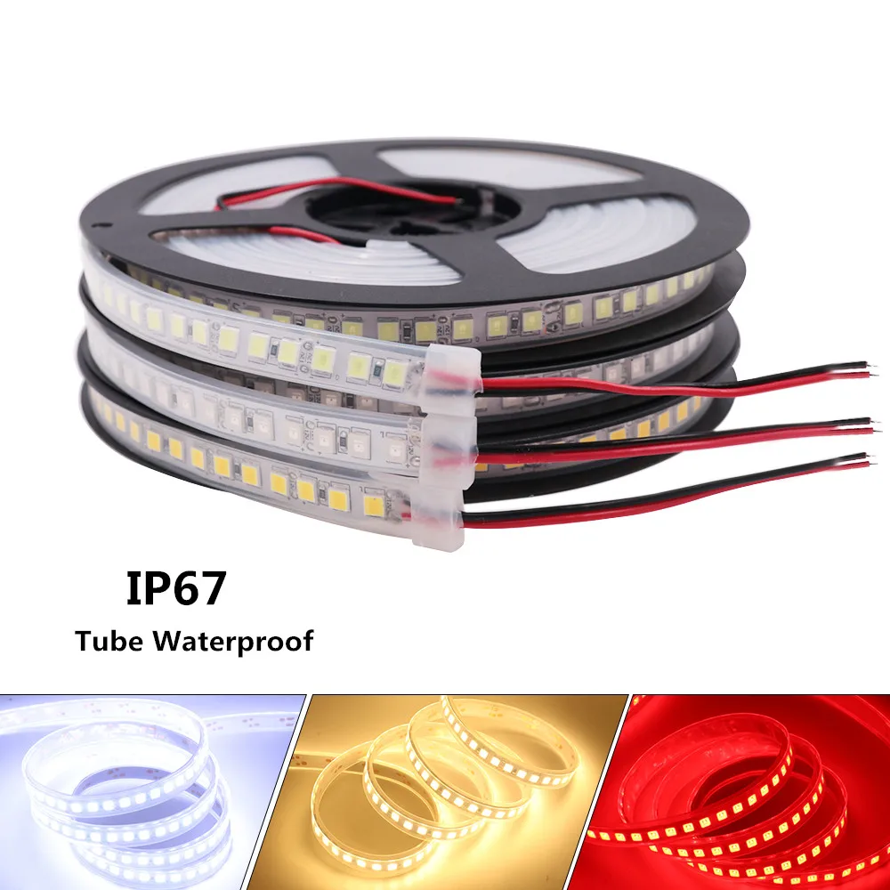 DC 12V SMD 5054 120leds/m LED Strip Light Red Pink Natural White Gold IP21 IP65 IP67 Waterproof Flexible LED Tape Lamp 5m/roll