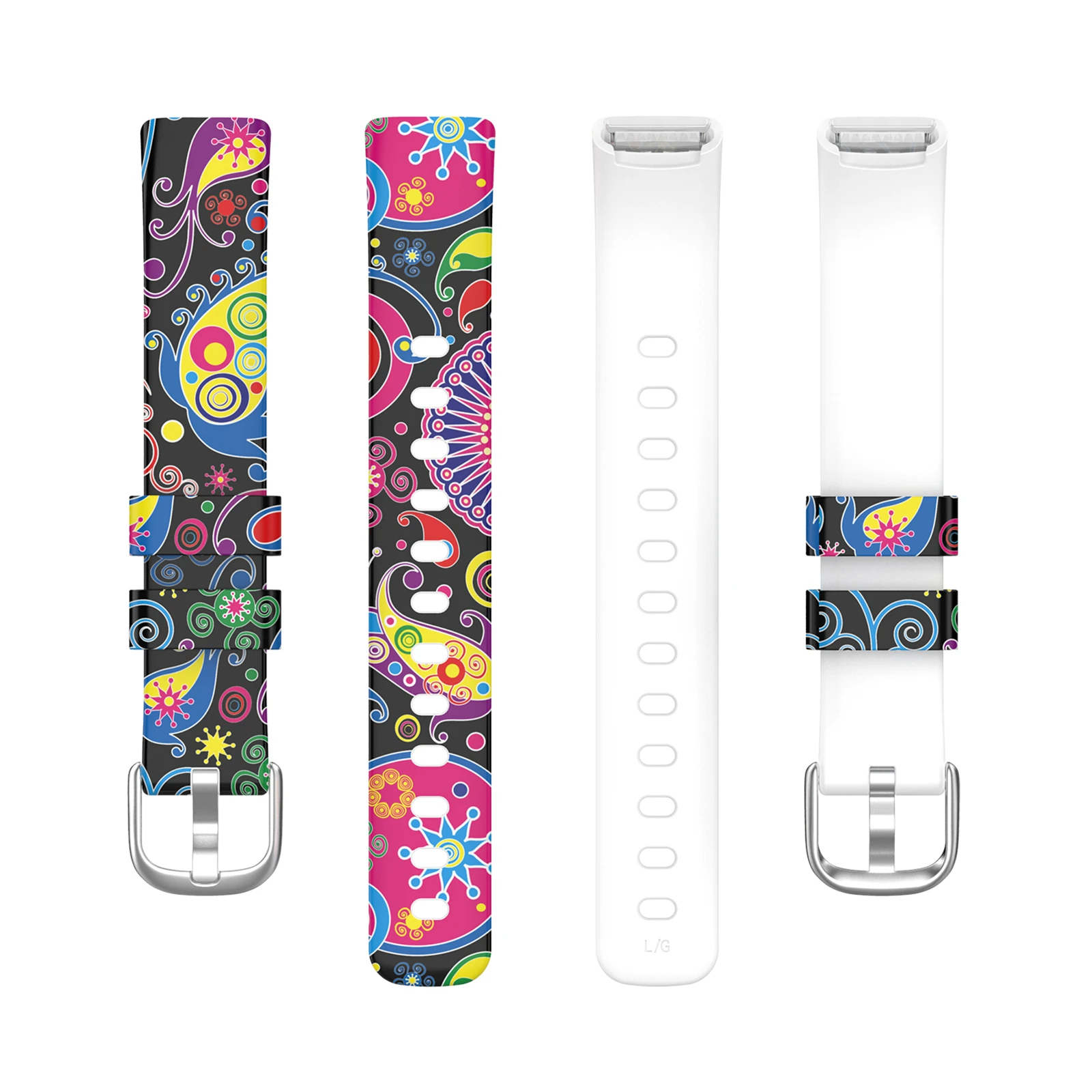 時計バンドストラップfitbitラックススマート腕時計バンドプレミアムシリコーンフィットネス追跡カラフルクリニーク