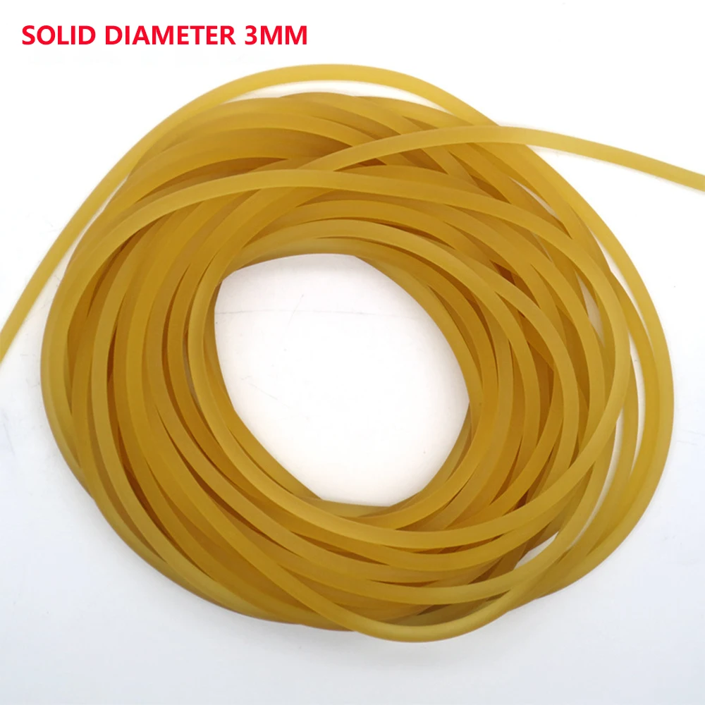 10 Meter elastische Angelschnur, 2 mm/3 mm Durchmesser, einziehbare Soild-Gummi-Seil, gebundene Angelschnur zum Angeln, Jagd, Katapult – Detail 5
