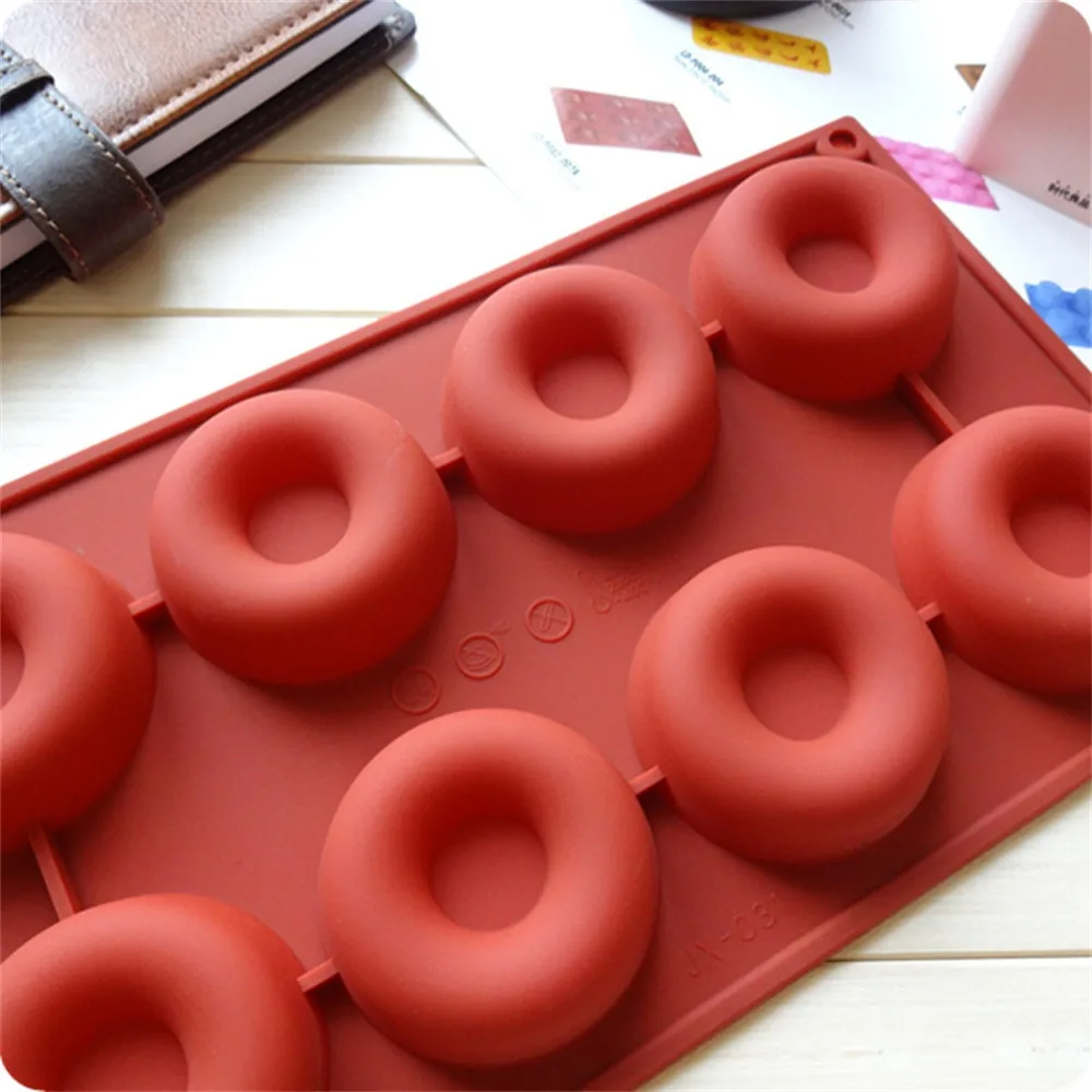 Donupcake Mold Muffin Cut mold Silicone Donut Chocolate Cake Candy Cookie Baking Mould Pan Non stick Silicone Donut Mold