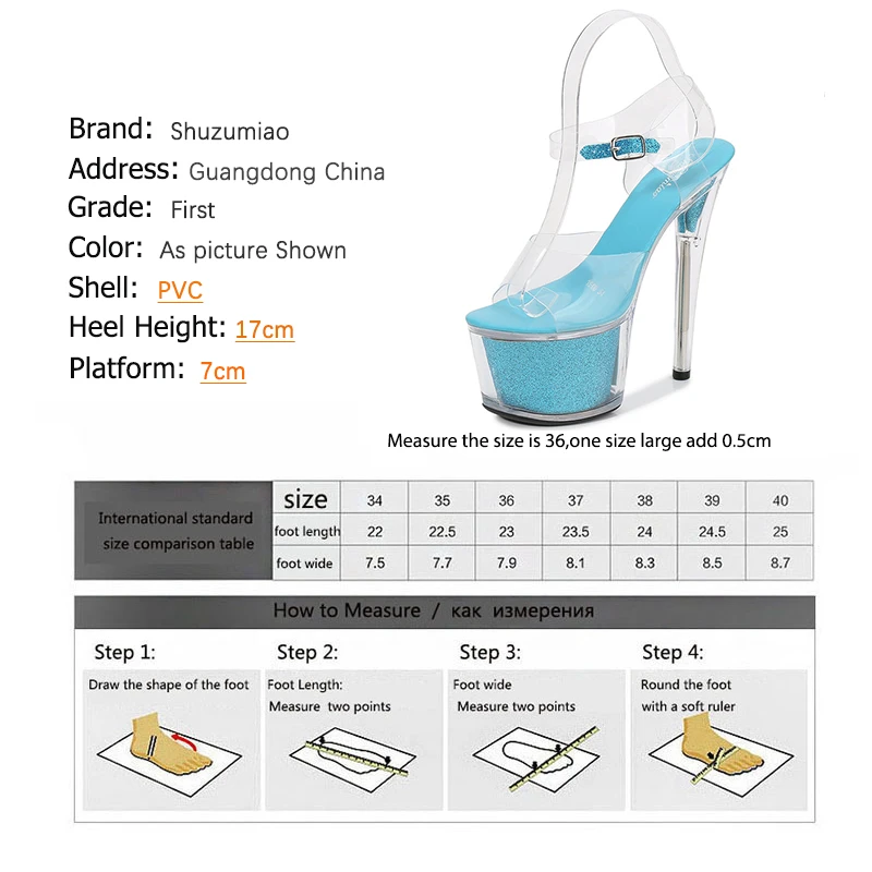 Transparent Crystal Shoes Nightclub Car Super High Heels 15 17 cm Stiletto Platform Sandals Transparent Crystal Shoes Strippers