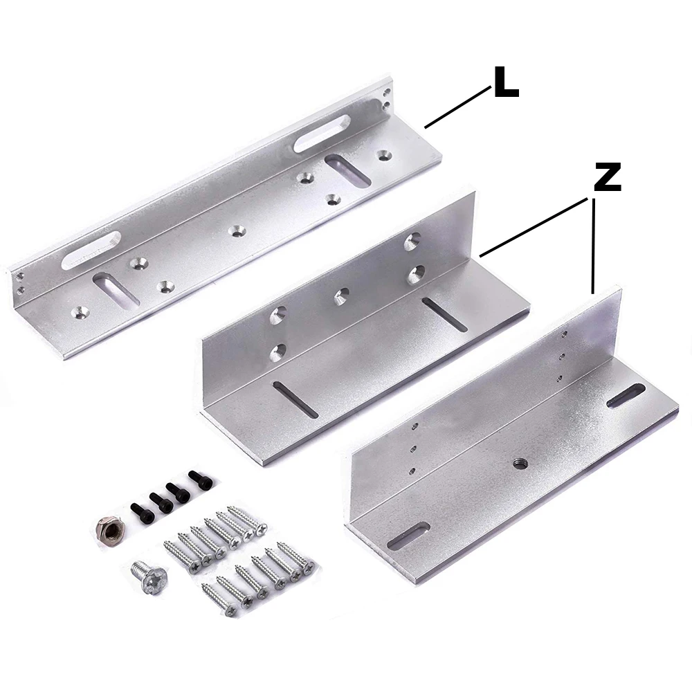 180kg 350lbs 280KG 600lbs Electric Magnetic Lock DC 12V Single Door Electromagnetic Lock with 180 / 280 ZL Bracket