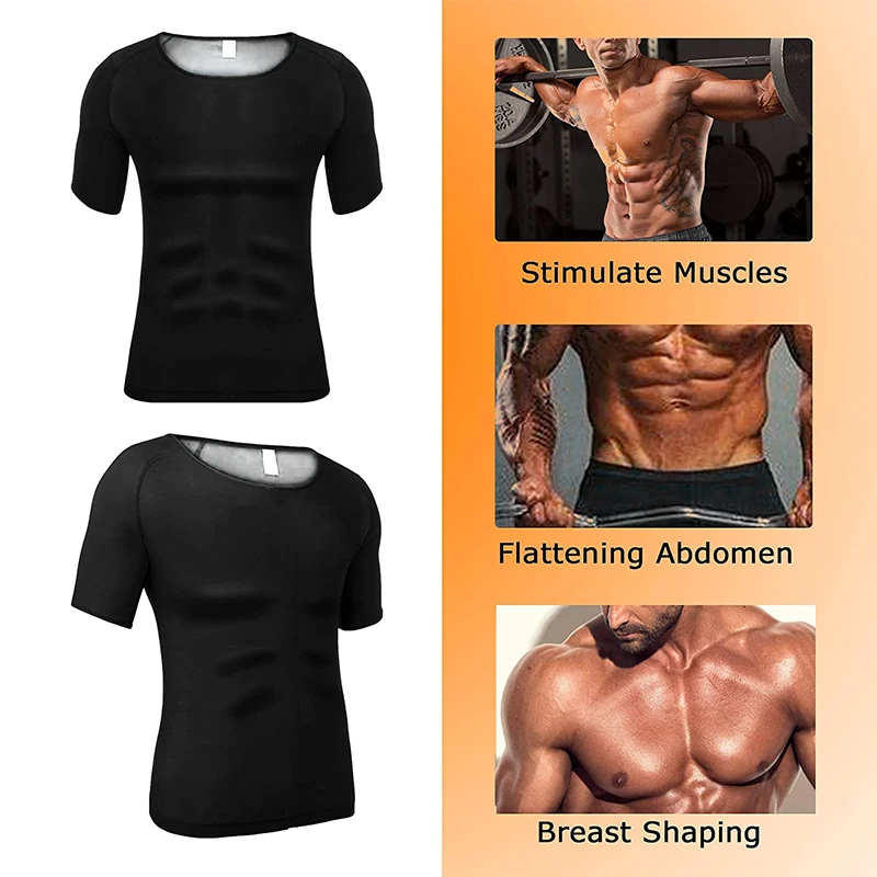 ซาวน่าเหงื่อ Body Shaper เสื้อกั๊ก Men 'S Tank Top Binder ท้อง Slimming เข็มขัดฟิตเนส Shapewear ความร้อนดักจับ Corset Therno เสื้อ