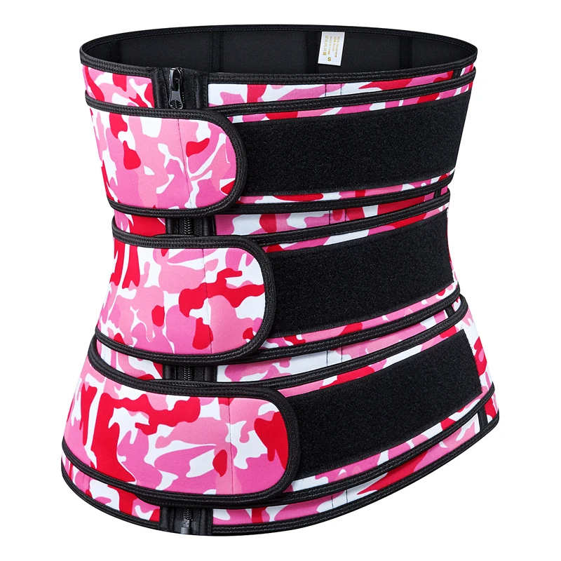 

Neoprene Sauna Waist Trainer Corset Camouflage Sweat Slimming Belt for Weight Loss Compression Trimmer Workout Fitness