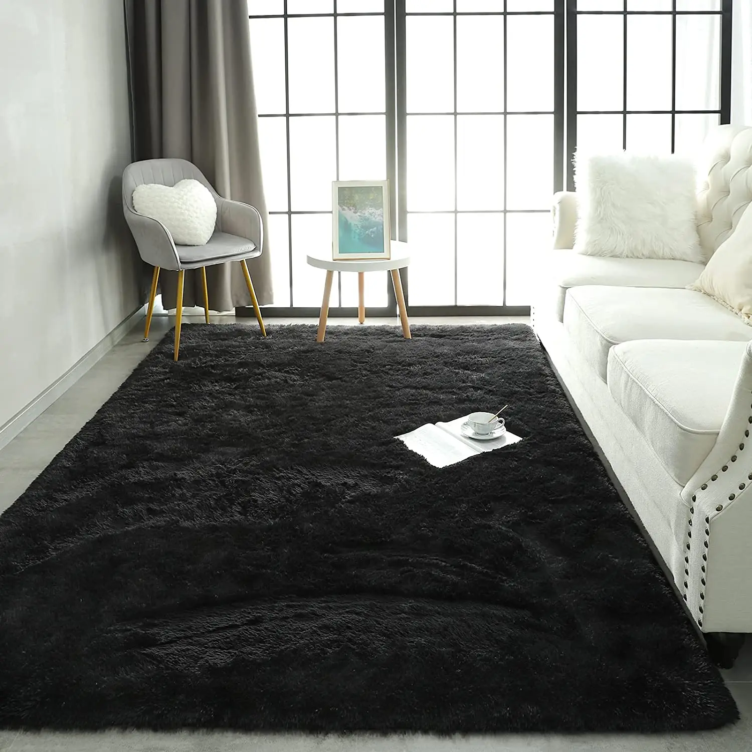 

Super Soft Fluffy Shaggy Rugs Fuzzy Plush Area Rugs for Girls Kids Room Nursery Home Decor Carpet Non-Slip Indoor Floor Carpet