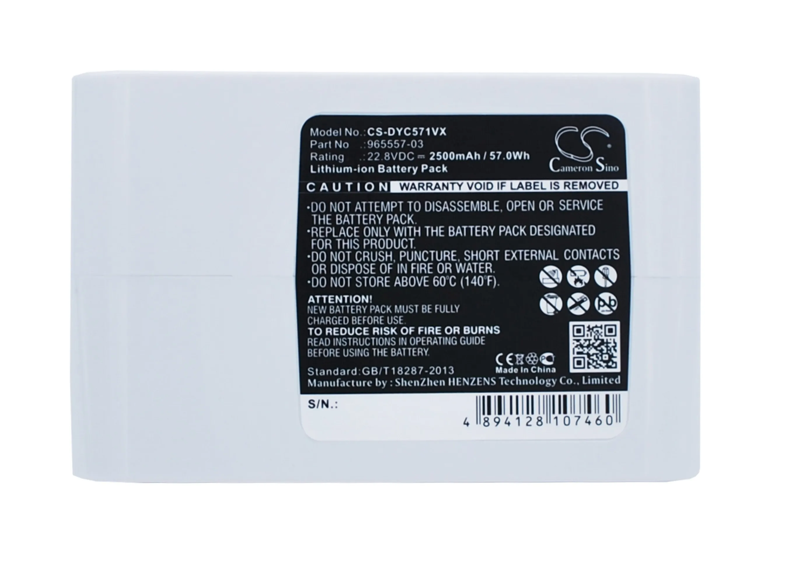 

Сменная батарея для Dyson DC31 Animal, DC34, DC34 Animal, DC35, DC35 Multi floor, DC56, DC57 202932-02, 917083-01,965557-03