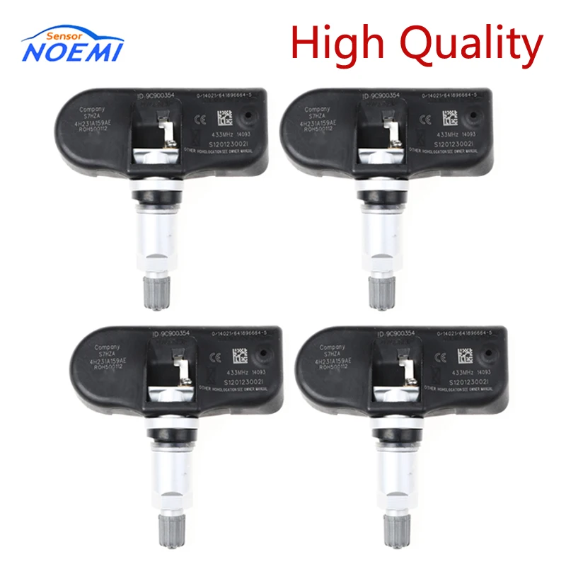 

YAOPEI 4pcs LR018861 4H23-1A159-AE TPMS Tire Pressure Sensor 433MHZ For Jaguar Land Rover For XK8 2005-2006 For S-TYPE 2007-2008