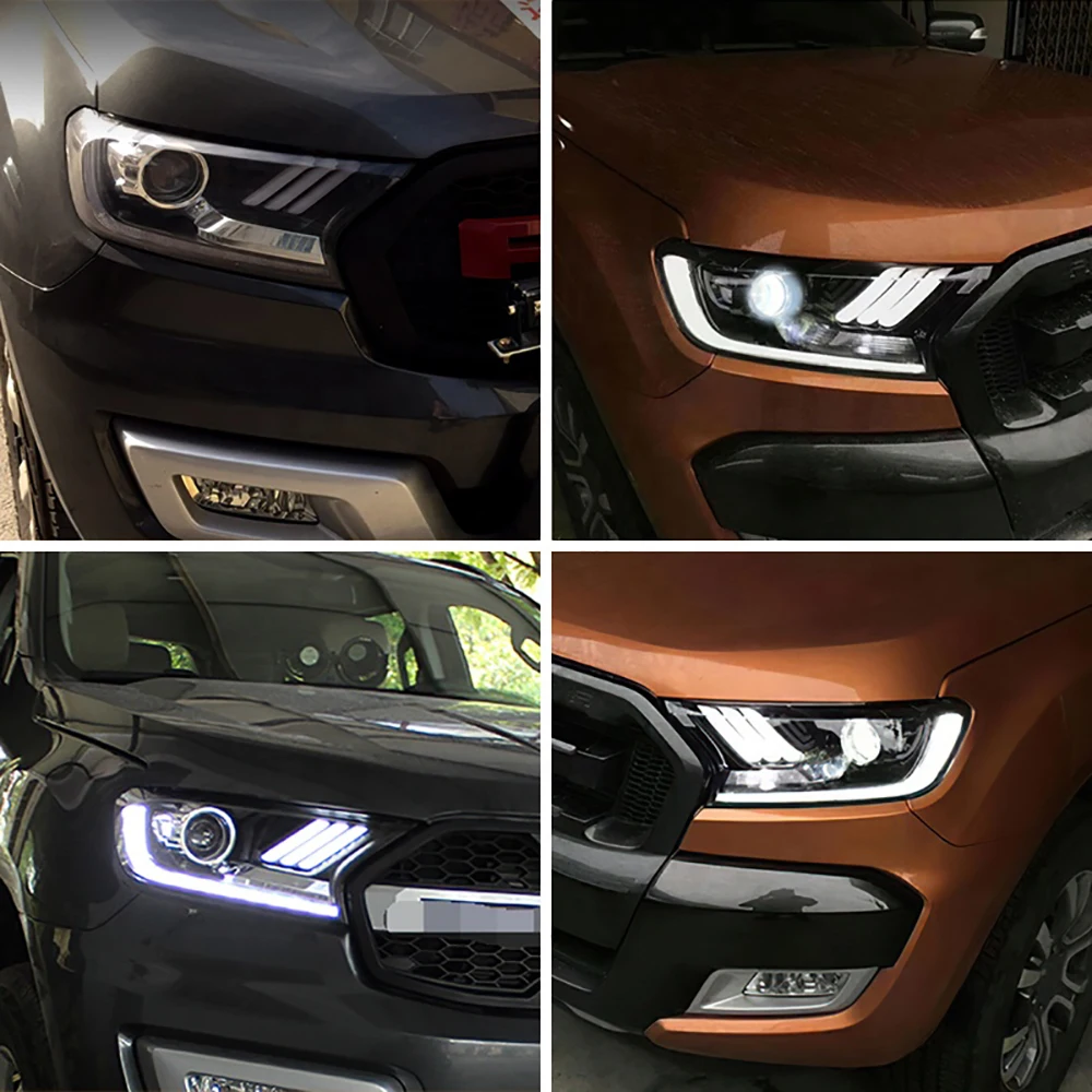 LED Headlight For Ranger T7 T8 2015 2016 2017 2018 2019 2020 PX2 MK For Everest Front Head Light Auto Accessories